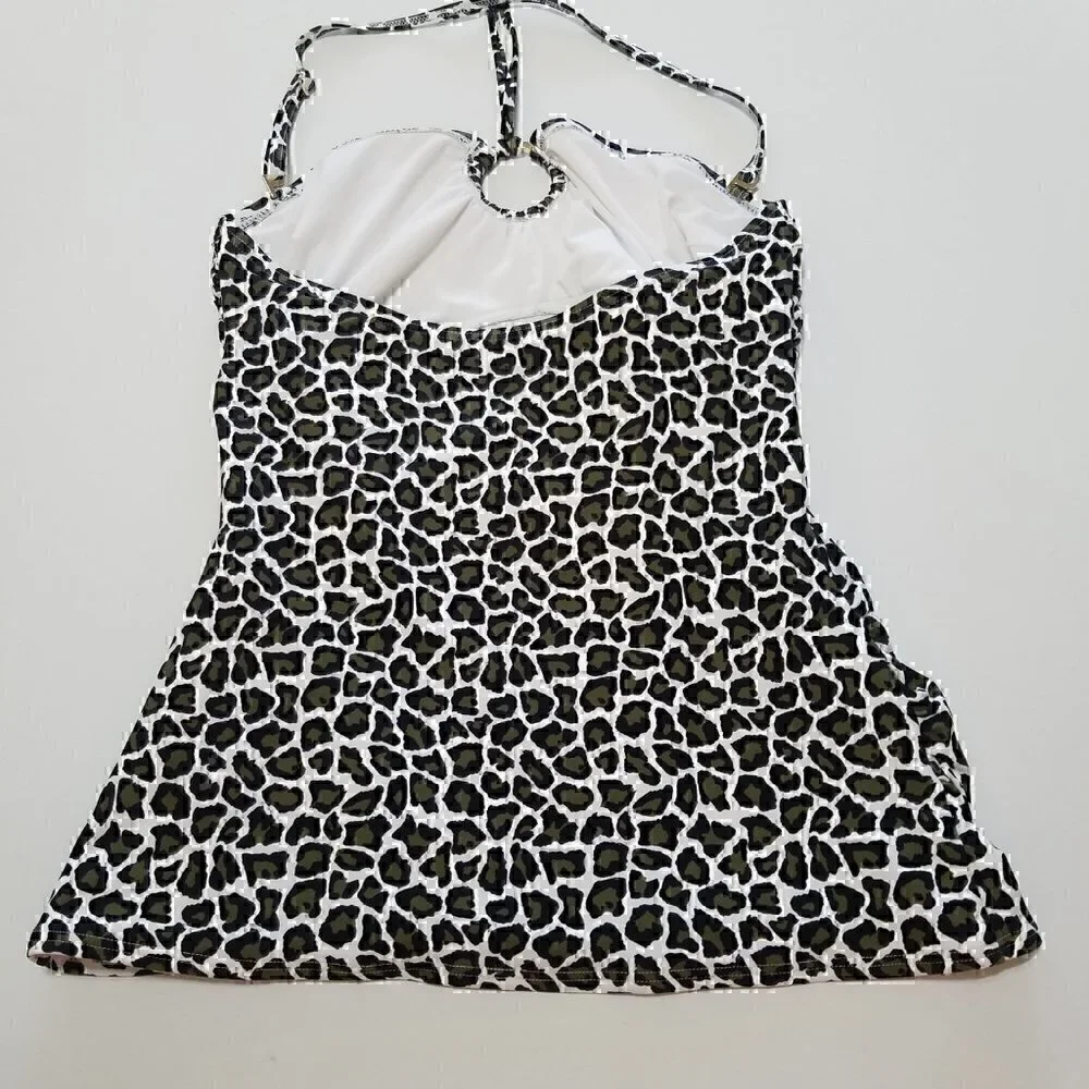 MICHAEL Michael Kors Swim Animal Print Tankini Size M
